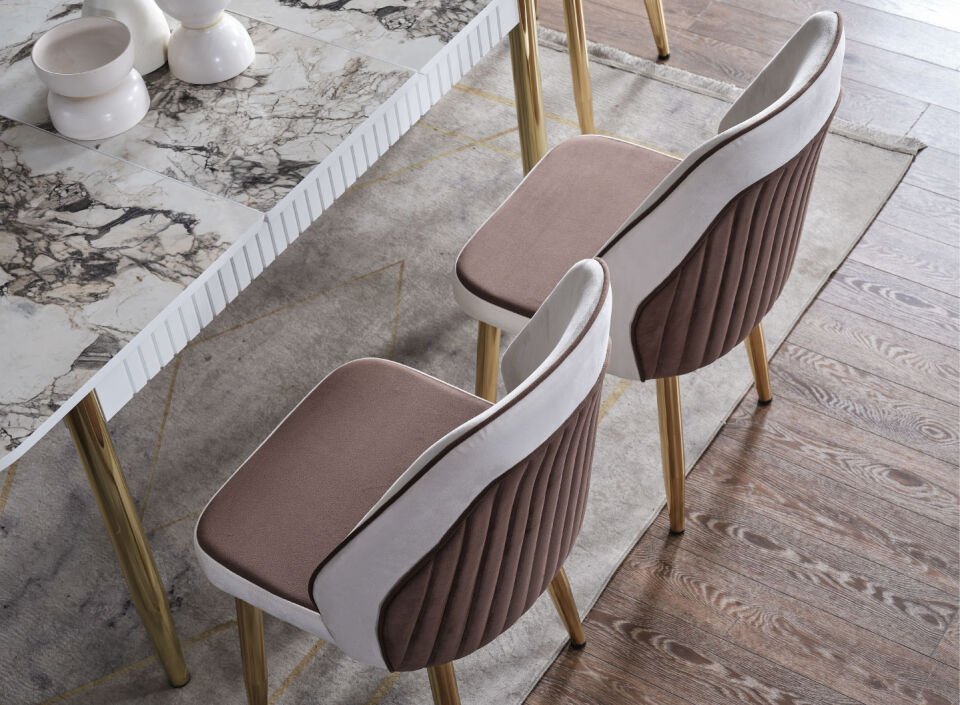 Hira Oval Masa & Zara Sandalye Takımı